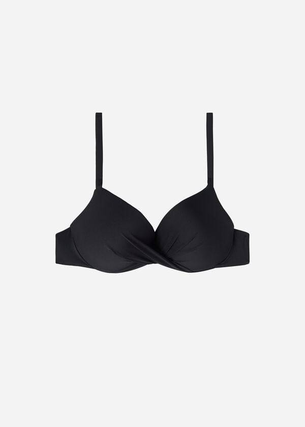 Arriba De Bikini Calzedonia Super Acolchado Push Up Indonesia Eco cobey Mujer Negros | MX2213YU