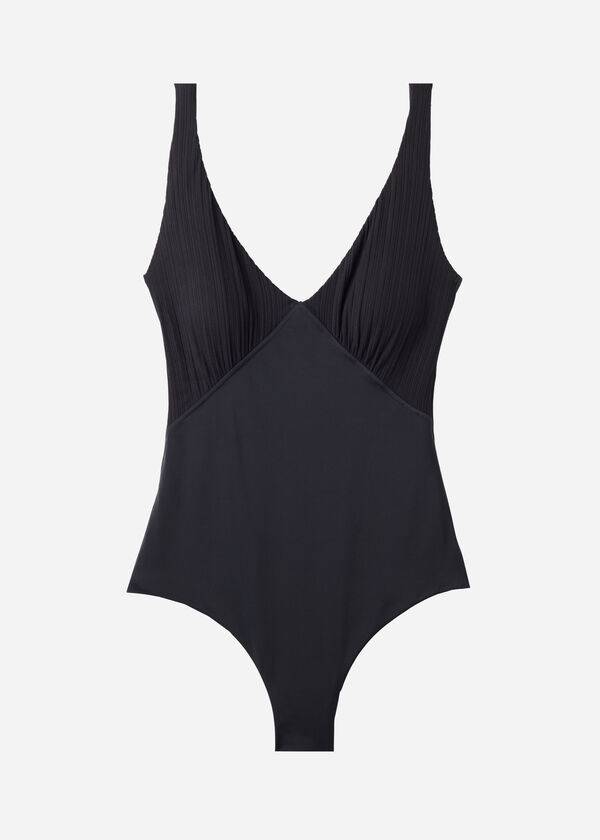 Bañadores Calzedonia Acolchado One-Piece Shaping-Effect Pesaro Mujer Negros | MX1995CE