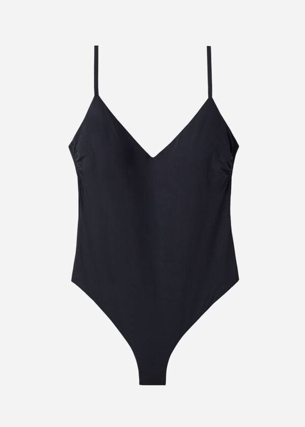 Bañadores Calzedonia Acolchado One-Piece Indonesia Mujer Negros | MX2013FM