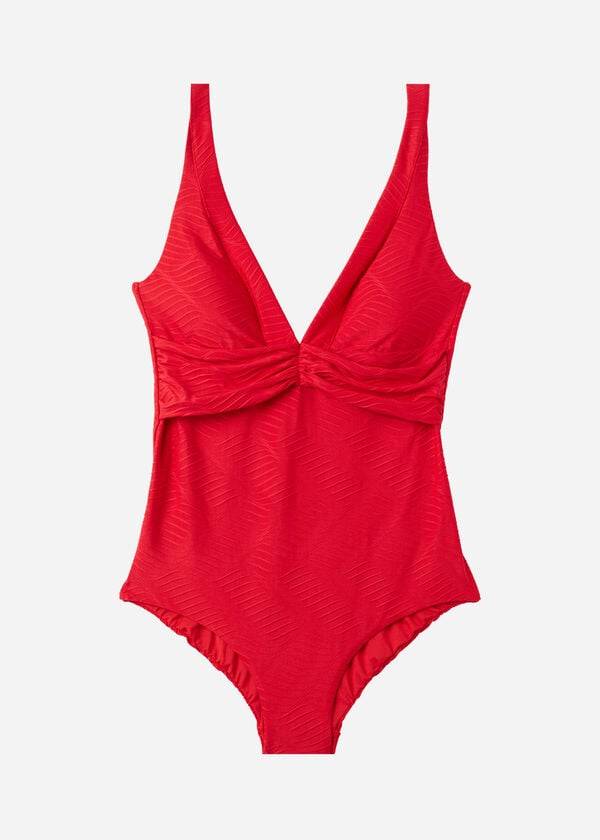 Bañadores Calzedonia Acolchado One-Piece Genova Mujer Rojos | MX2016JJ