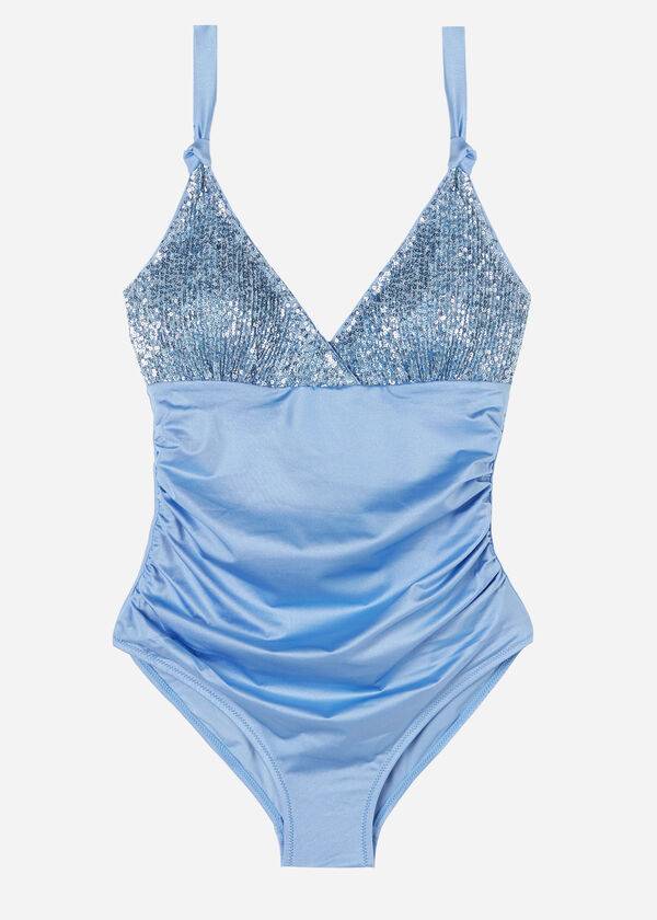 Bañadores Calzedonia One Piece Cannes Mujer Azules | MX2035PQ