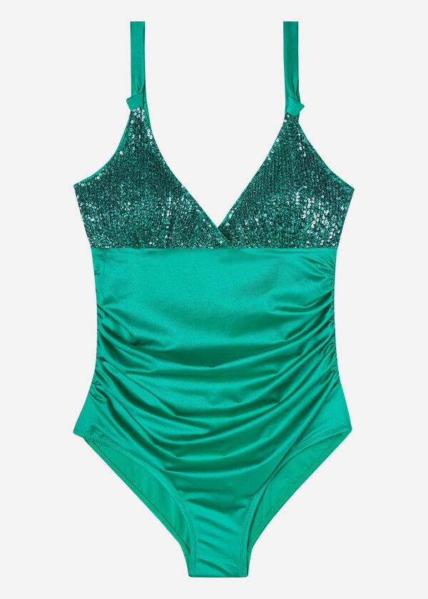 Bañadores Calzedonia One Piece Cannes Mujer Verdes | MX2036AP