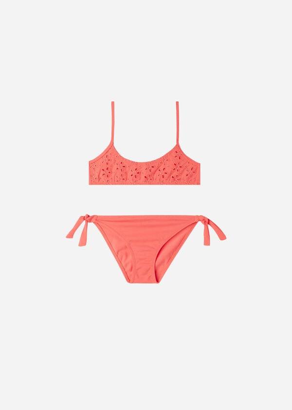 Bañadores Calzedonia Two-Piece Corfù Niños Naranjas | MX1121YU