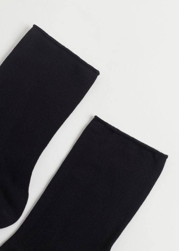 Calcetines Calzedonia Ankle with Cashmere Corta Mujer Negros | MX1846EX