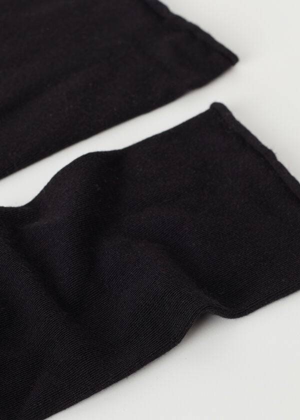 Calcetines Calzedonia Cashmere Blend 3/4 Long Mujer Negros | MX1954UT