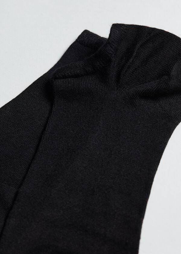 Calcetines Calzedonia Cashmere Blend No-Show Mujer Negros | MX1925RW