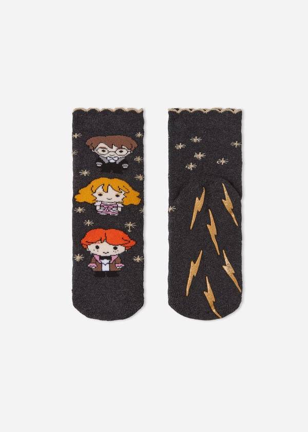 Calcetines Calzedonia Harry Potter Christmas Non-Slip Corta Niños Marrom | MX1010NB