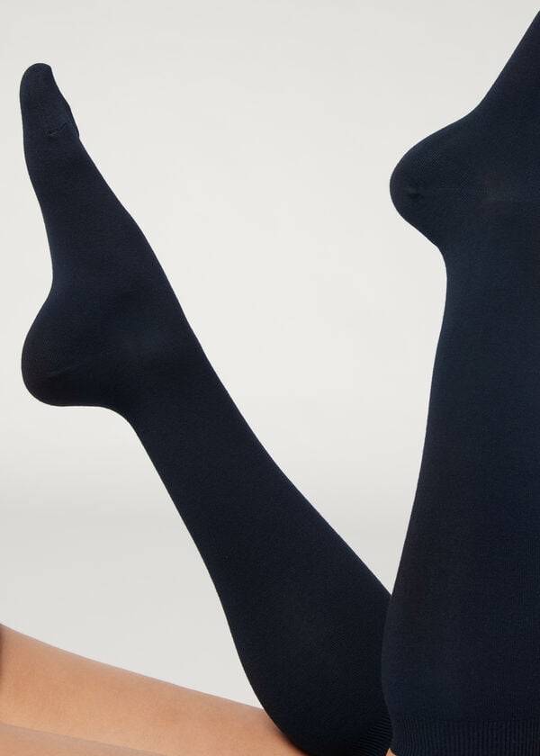 Calcetines Calzedonia Long with Cashmere Mujer Azules | MX1942XF