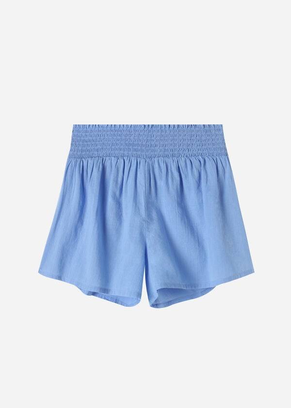 Cubrirlos Calzedonia Algodon Shorts Mujer Azules | MX2073CE