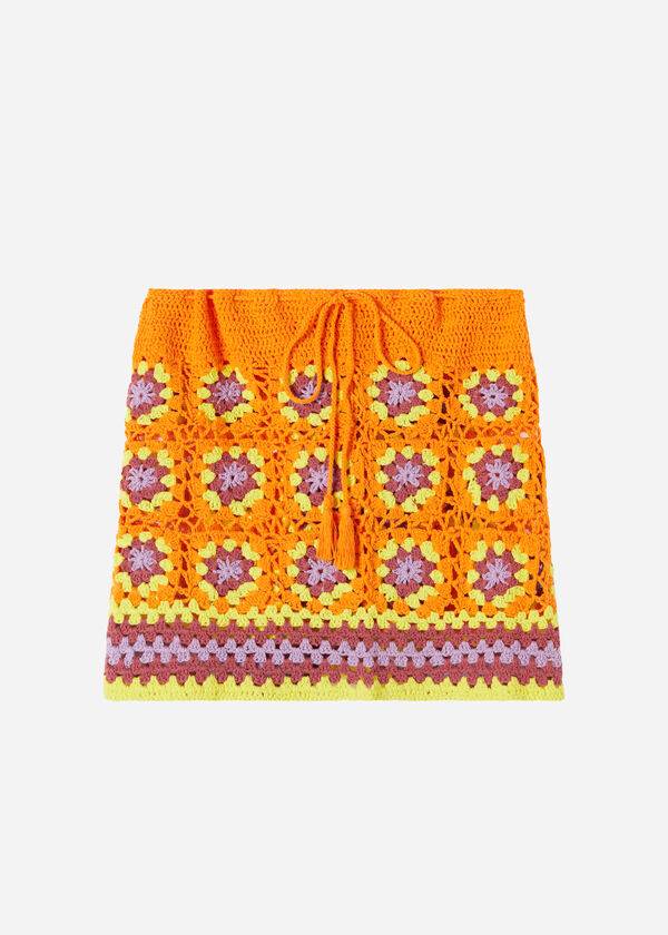 Cubrirlos Calzedonia Crochet Skirt Mujer Naranjas | MX2061PQ