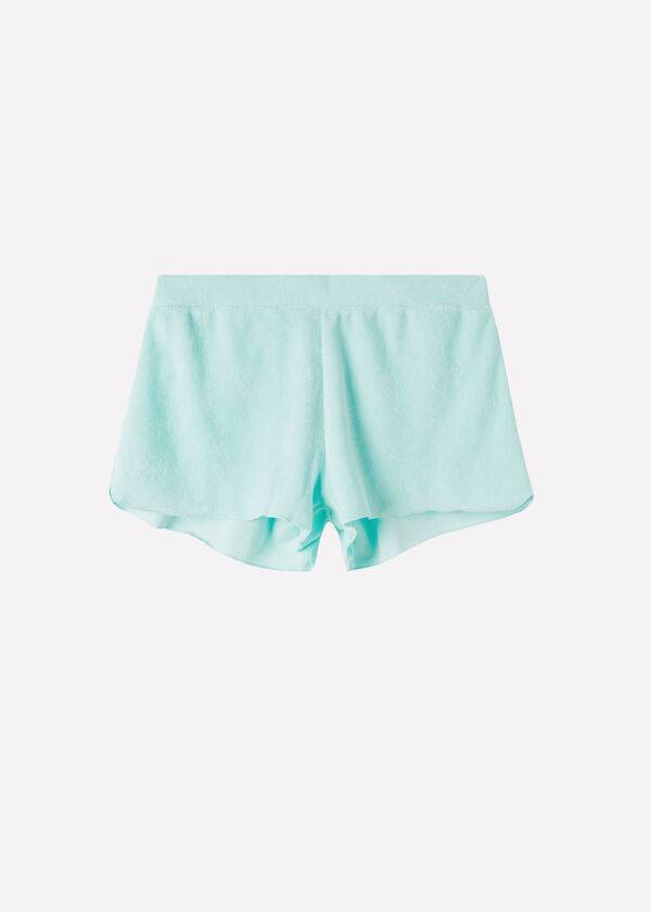 Cubrirlos Calzedonia Terrycloth Shorts Mujer Azules | MX2042JJ