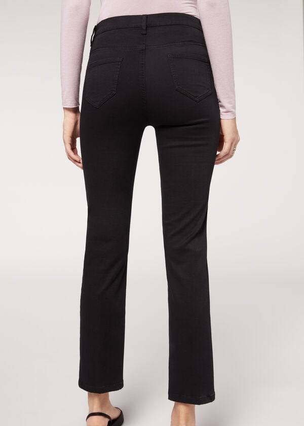 Jeans Calzedonia Eco Comodidad Mujer Negros | MX1624GL