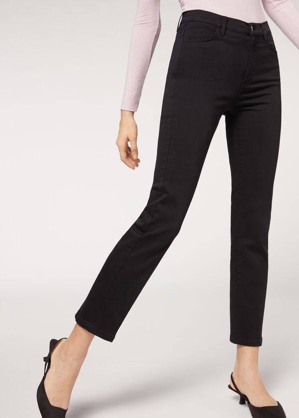 Jeans Calzedonia Eco Comodidad Mujer Negros | MX1624GL