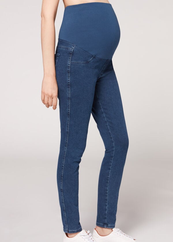 Jeans Calzedonia Maternity Jean Mujer Azules | MX1586EX