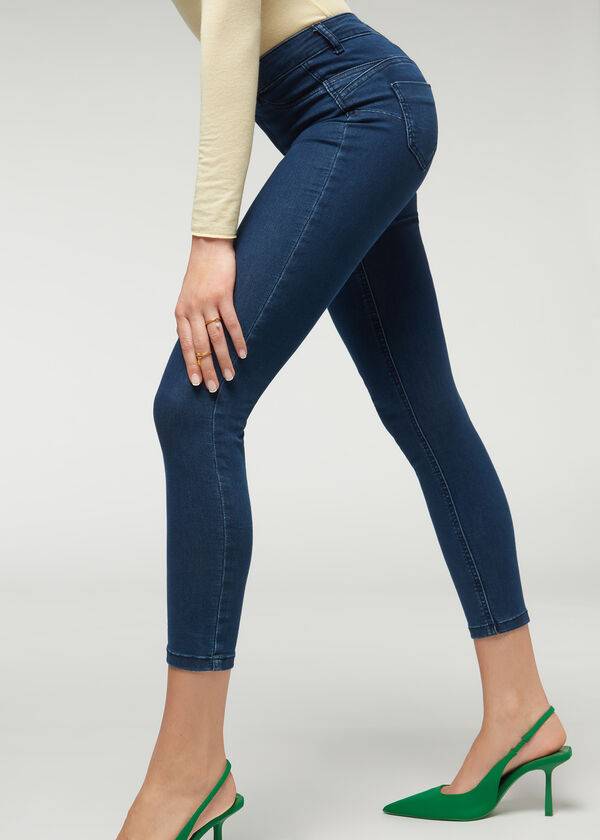 Jeans Calzedonia Push-up and soft touch Mujer Azul Marino | MX1582NB