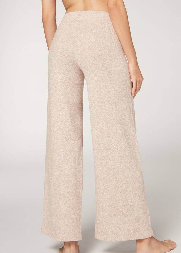 Leggins Calzedonia Cashmere Palazzo Mujer Beige | MX1568AP