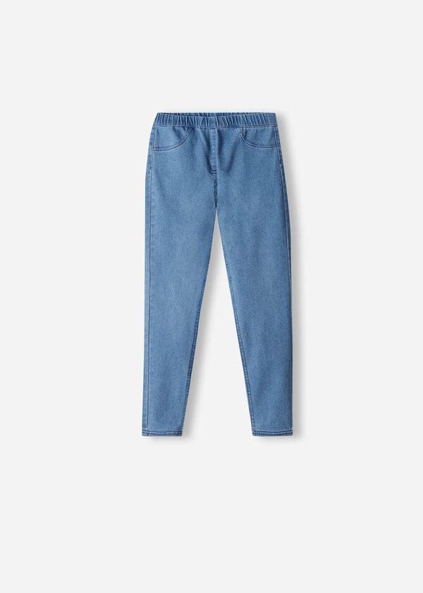 Leggins Calzedonia Denim jeggings Niños Azules | MX1062NB