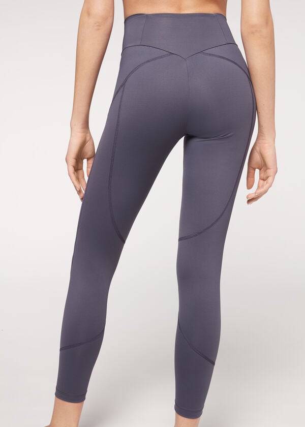 Leggins Calzedonia Performance Atléticos Mujer Azul Marino | MX1521HK