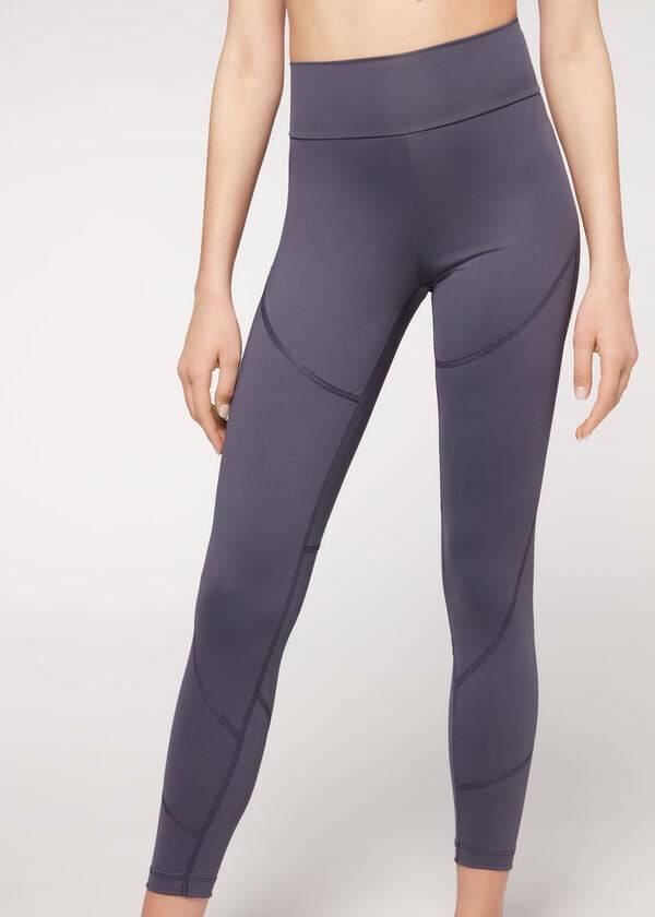 Leggins Calzedonia Performance Atléticos Mujer Azul Marino | MX1521HK