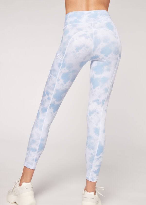 Leggins Calzedonia Soft Touch Atléticos Mujer Azules | MX1502VD