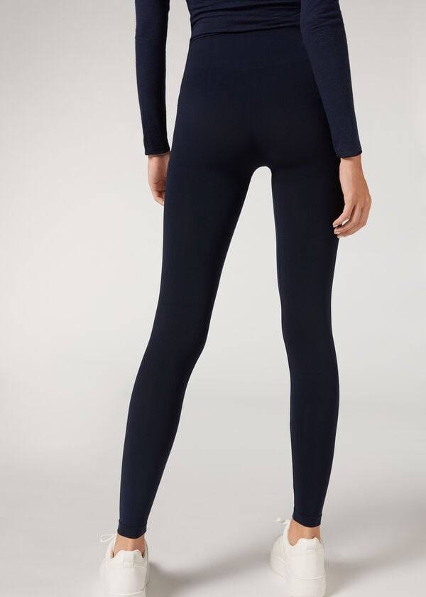 Leggins Calzedonia Ultra-Opaque Microfiber Mujer Azules | MX1483RW