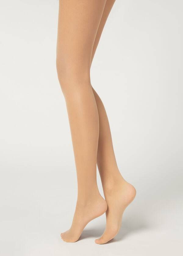 Mallas Calzedonia 20 Denier Essential Invisible Sheer Mujer Beige | MX3046KI