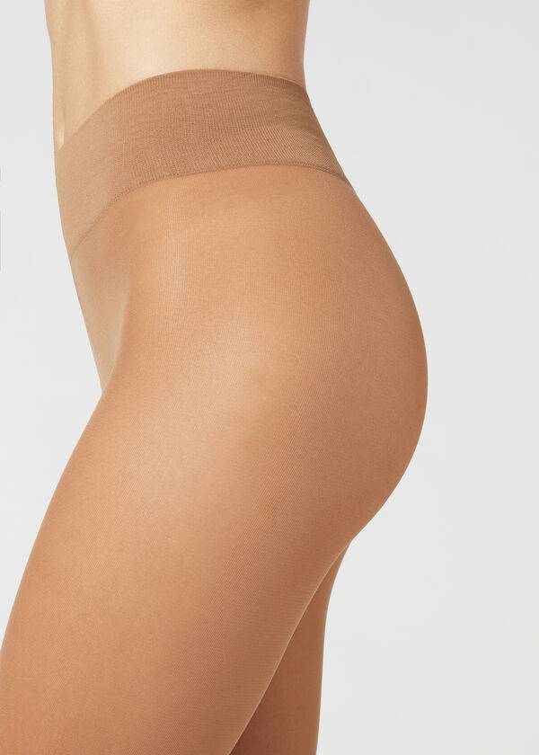 Mallas Calzedonia 30 Denier Total Comodidad Soft Touch Opaque Mujer Beige | MX3177EX