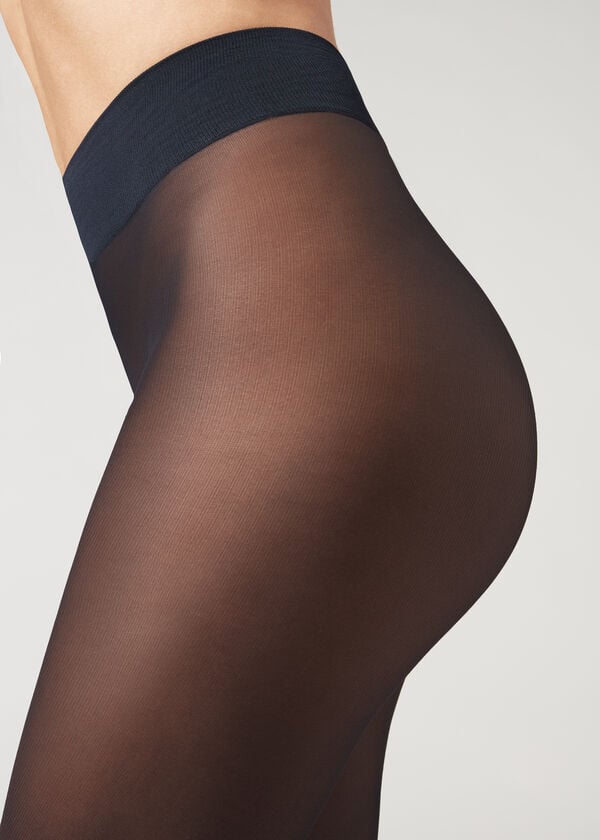 Mallas Calzedonia 30 Denier Total Comodidad Soft Touch Opaque Mujer Azules | MX3178WY