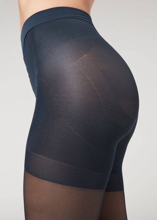 Mallas Calzedonia 30 Denier Total Shaper Sheer Mujer Azules | MX3003OR