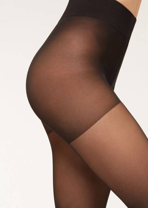 Mallas Calzedonia 40 Denier Action Medium Sheer Mujer Negros | MX2995NB