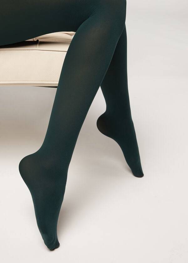 Mallas Calzedonia 50 Denier Total Comodidad Soft Touch Opaque Mujer Verdes | MX3160ZG