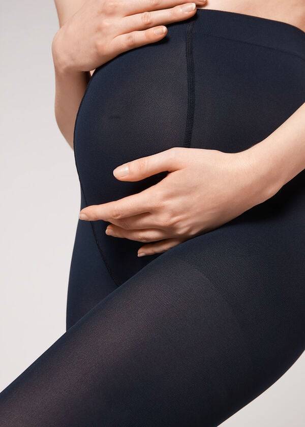 Mallas Calzedonia 60 Denier Maternity Opaque Mujer Azules | MX3148YU