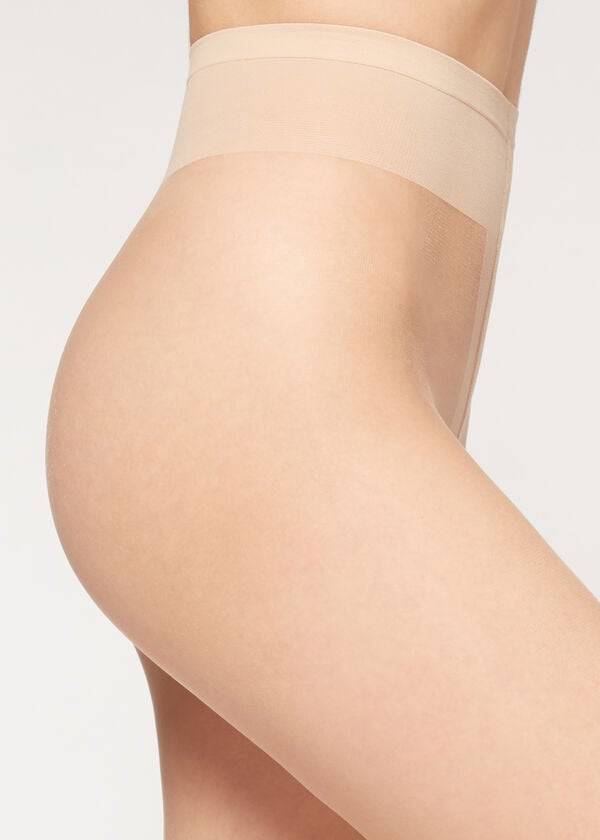 Mallas Calzedonia 8 Denier Ultra Sheer Mujer Beige Beige | MX2970VD