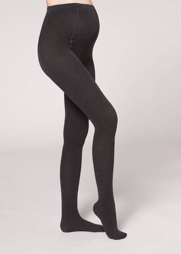 Mallas Calzedonia Maternity with Cashmere Opaque Mujer Grises | MX3141DN