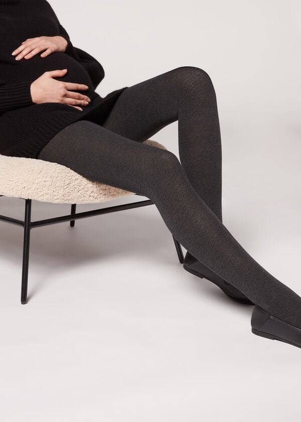 Mallas Calzedonia Maternity with Cashmere Opaque Mujer Grises | MX3141DN