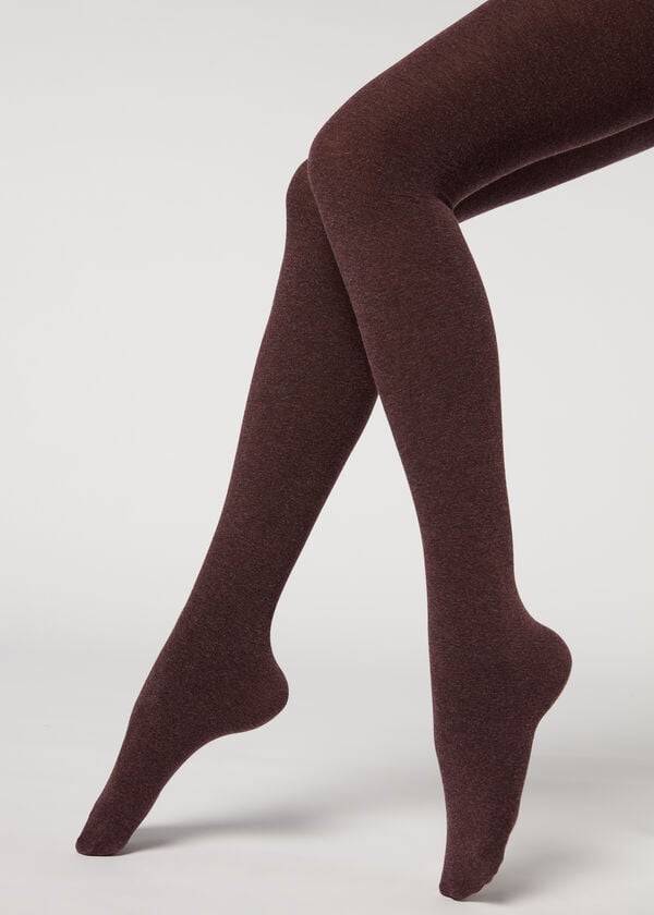 Mallas Calzedonia Soft Modal and Cashmere Blend Opaque Mujer Rojos | MX3128IS