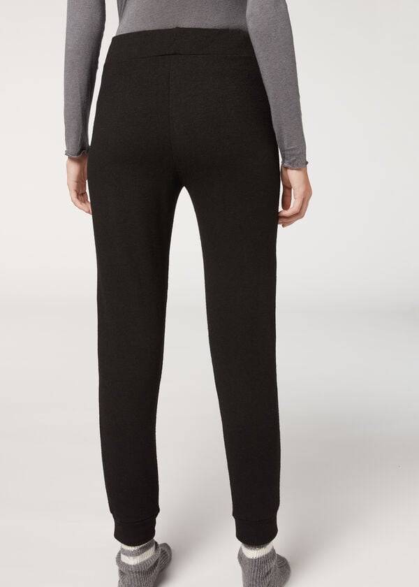 Pantalones Calzedonia Cashmere Blend Stretch Mujer Negros | MX1477BC