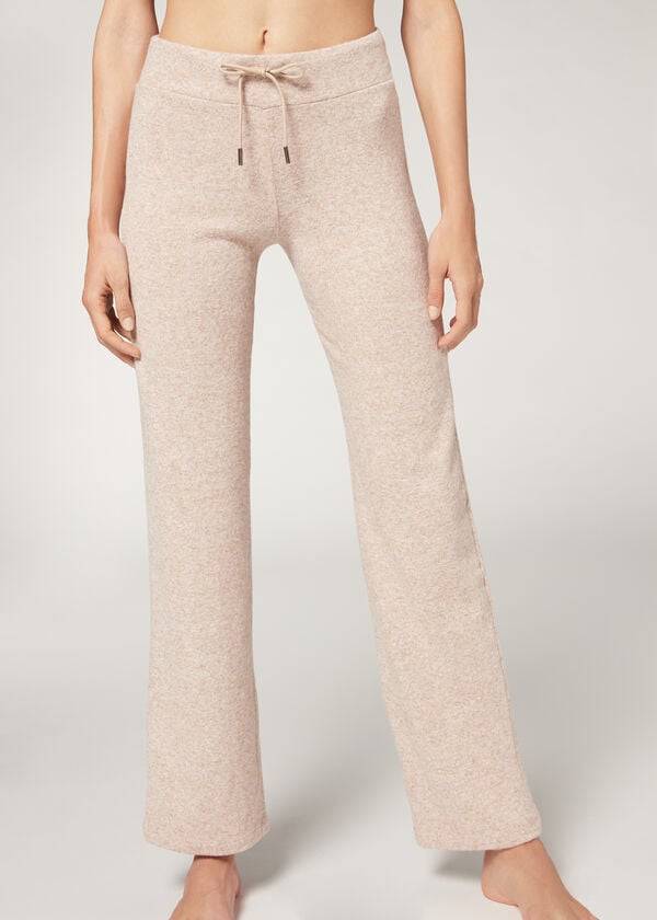 Pantalones Calzedonia Cashmere Directo Mujer Beige | MX1472LH