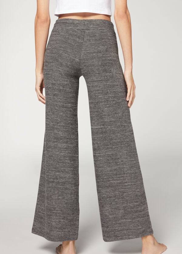 Pantalones Calzedonia Cashmere Palazzo Mujer Grises | MX1475CE